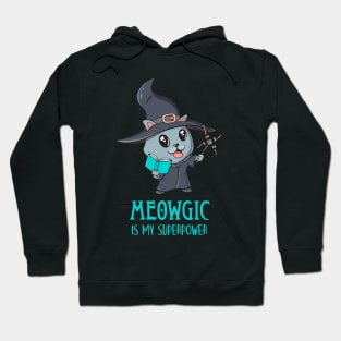 Cute Cat Magic Wizard Kitty Funny Gamer Hoodie